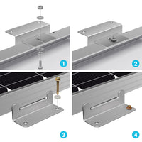 Renogy Solar Panel Mounting Z Bracket [Set of 4] - ShopSolar.com