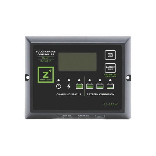 Zamp Solar 15-Amp 5-Stage PWM Charge Controller | ZS-15AW - ShopSolar.com