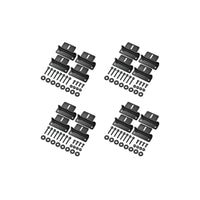 4 x Solar Panel Pack / 3/4" / Black