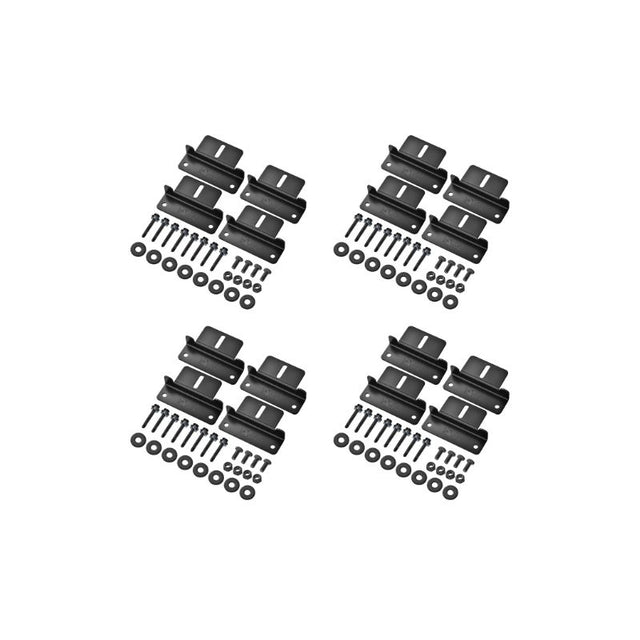 Z-Bracket Sets for Mounting Solar Panels (Choose # of Panels) | 4 x Brackets Per Solar Panel [One Per Corner] | High-Quality Anodized Aluminum - ShopSolar.com