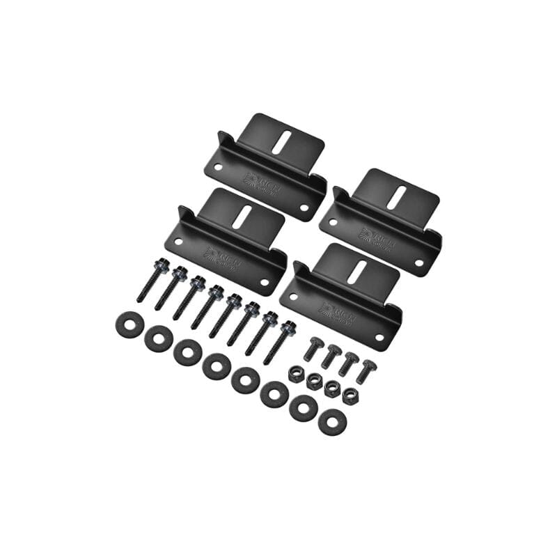 Z-Bracket Sets for Mounting Solar Panels (Choose # of Panels) | 4 x Brackets Per Solar Panel [One Per Corner] | High-Quality Anodized Aluminum - ShopSolar: Complete Solar Kits + Lifetime Customer Support