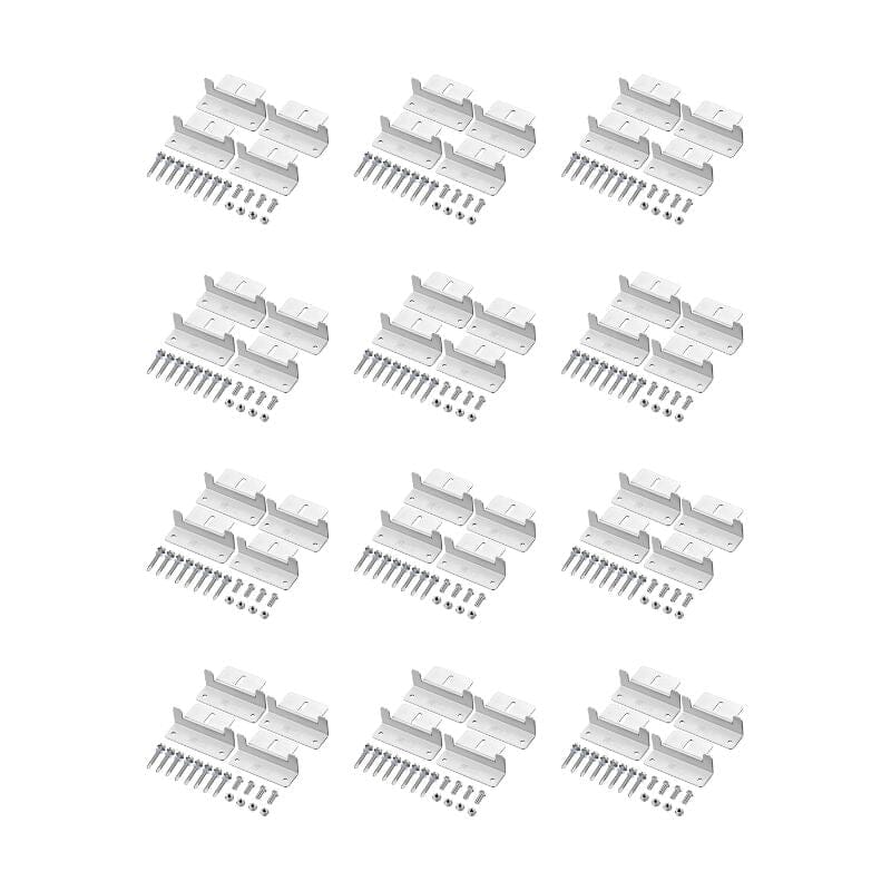 Z-Bracket Sets for Mounting Solar Panels (Choose # of Panels) | 4 x Brackets Per Solar Panel [One Per Corner] | High-Quality Anodized Aluminum - ShopSolar: Complete Solar Kits + Lifetime Customer Support