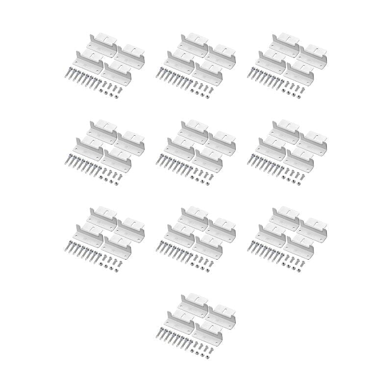 Z-Bracket Sets for Mounting Solar Panels (Choose # of Panels) | 4 x Brackets Per Solar Panel [One Per Corner] | High-Quality Anodized Aluminum - ShopSolar: Complete Solar Kits + Lifetime Customer Support
