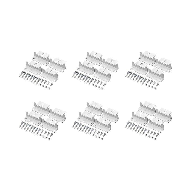 Z-Bracket Sets for Mounting Solar Panels (Choose # of Panels) | 4 x Brackets Per Solar Panel [One Per Corner] | High-Quality Anodized Aluminum - ShopSolar: Complete Solar Kits + Lifetime Customer Support