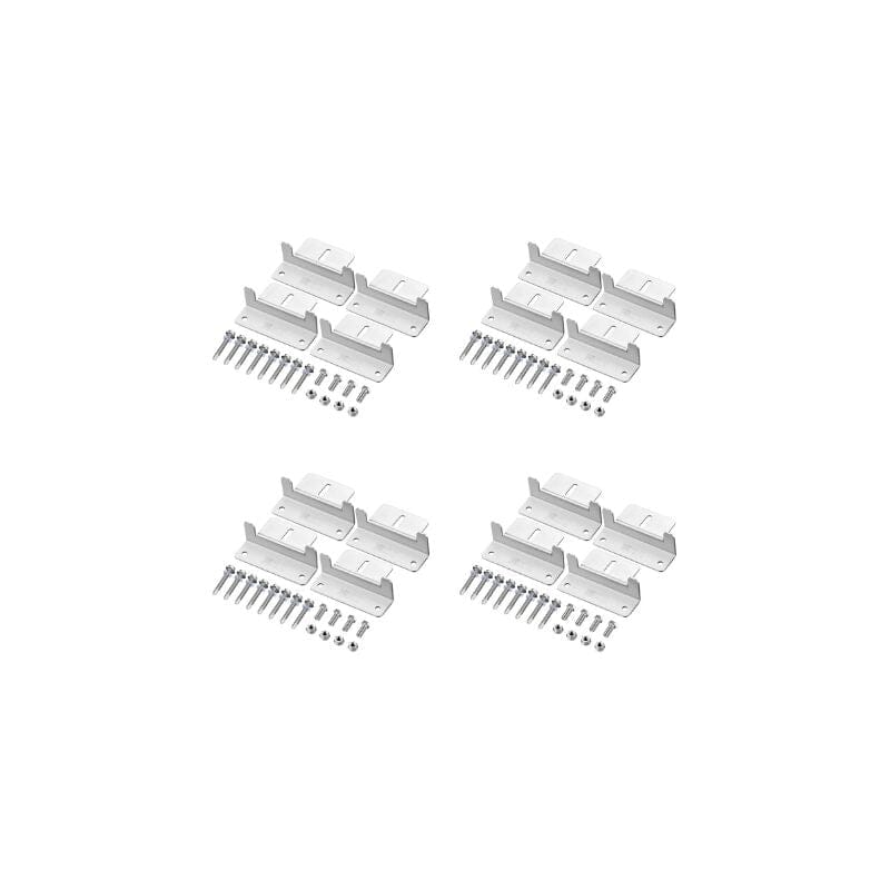 Z-Bracket Sets for Mounting Solar Panels (Choose # of Panels) | 4 x Brackets Per Solar Panel [One Per Corner] | High-Quality Anodized Aluminum - ShopSolar: Complete Solar Kits + Lifetime Customer Support