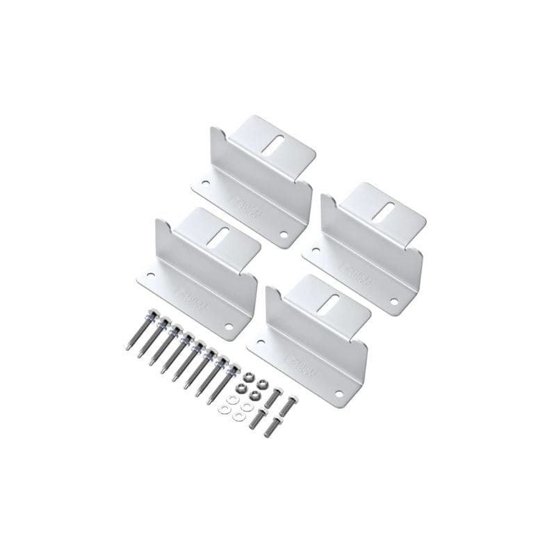 Z-Bracket Sets for Mounting Solar Panels (Choose # of Panels) | 4 x Brackets Per Solar Panel [One Per Corner] | High-Quality Anodized Aluminum - ShopSolar: Complete Solar Kits + Lifetime Customer Support