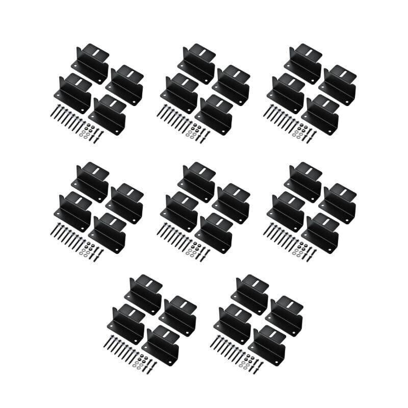 Z-Bracket Sets for Mounting Solar Panels (Choose # of Panels) | 4 x Brackets Per Solar Panel [One Per Corner] | High-Quality Anodized Aluminum - ShopSolar: Complete Solar Kits + Lifetime Customer Support