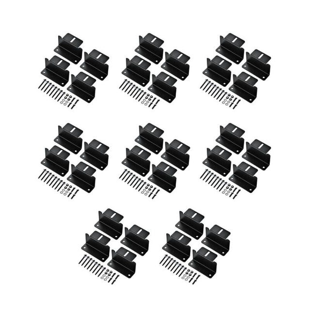 Z-Bracket Sets for Mounting Solar Panels (Choose # of Panels) | 4 x Brackets Per Solar Panel [One Per Corner] | High-Quality Anodized Aluminum - ShopSolar.com