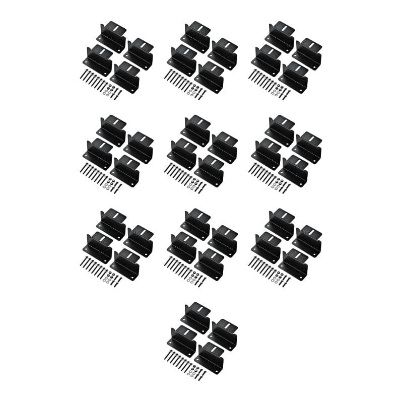 Z-Bracket Sets for Mounting Solar Panels (Choose # of Panels) | 4 x Brackets Per Solar Panel [One Per Corner] | High-Quality Anodized Aluminum - ShopSolar: Complete Solar Kits + Lifetime Customer Support