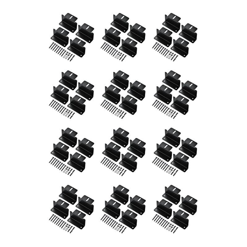 Z-Bracket Sets for Mounting Solar Panels (Choose # of Panels) | 4 x Brackets Per Solar Panel [One Per Corner] | High-Quality Anodized Aluminum - ShopSolar: Complete Solar Kits + Lifetime Customer Support