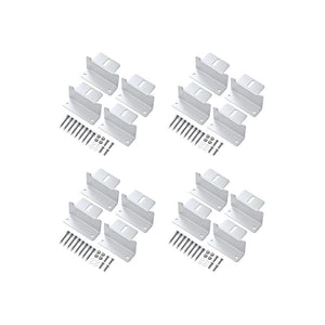Z-Bracket Sets for Mounting Solar Panels (Choose # of Panels) | 4 x Brackets Per Solar Panel [One Per Corner] | High-Quality Anodized Aluminum - ShopSolar: Complete Solar Kits + Lifetime Customer Support
