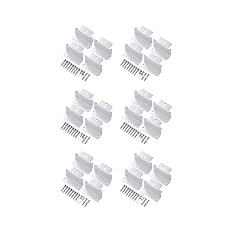 Z-Bracket Sets for Mounting Solar Panels (Choose # of Panels) | 4 x Brackets Per Solar Panel [One Per Corner] | High-Quality Anodized Aluminum - ShopSolar: Complete Solar Kits + Lifetime Customer Support