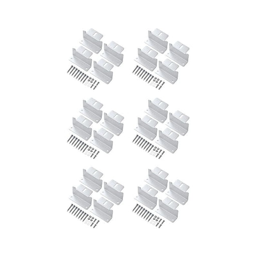 Z-Bracket Sets for Mounting Solar Panels (Choose # of Panels) | 4 x Brackets Per Solar Panel [One Per Corner] | High-Quality Anodized Aluminum - ShopSolar.com