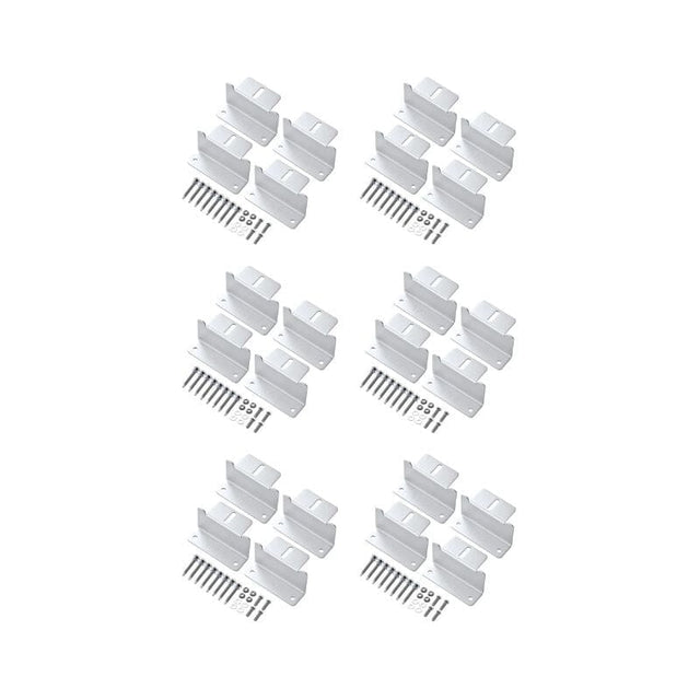 Z-Bracket Sets for Mounting Solar Panels (Choose # of Panels) | 4 x Brackets Per Solar Panel [One Per Corner] | High-Quality Anodized Aluminum - ShopSolar.com