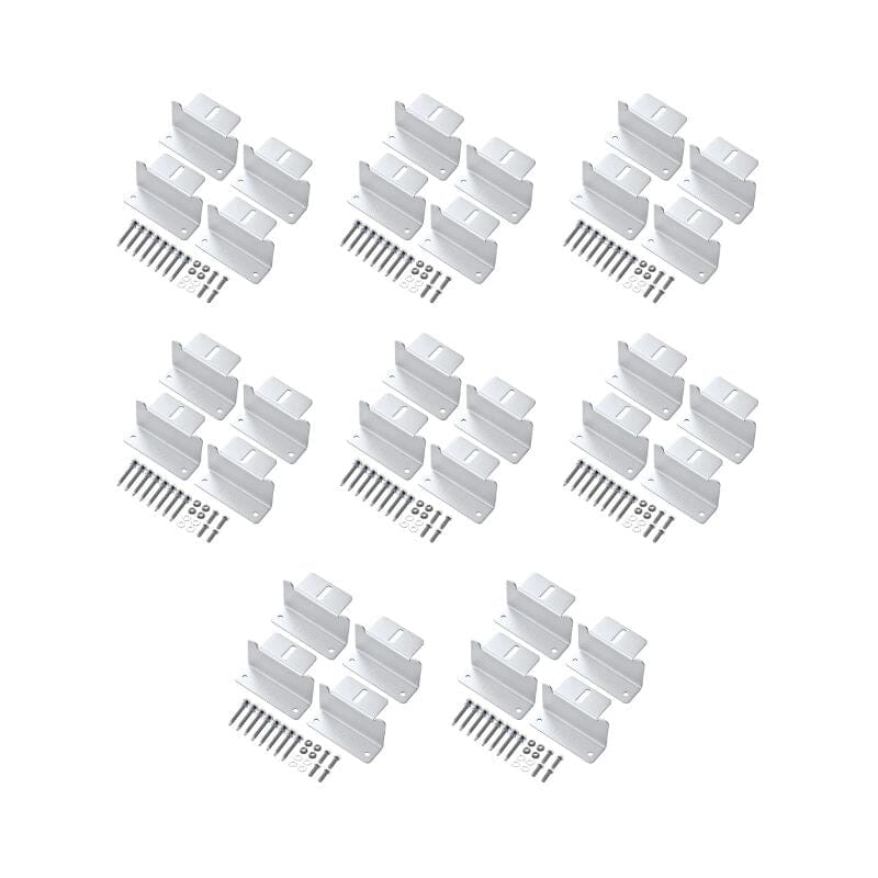 Z-Bracket Sets for Mounting Solar Panels (Choose # of Panels) | 4 x Brackets Per Solar Panel [One Per Corner] | High-Quality Anodized Aluminum - ShopSolar: Complete Solar Kits + Lifetime Customer Support