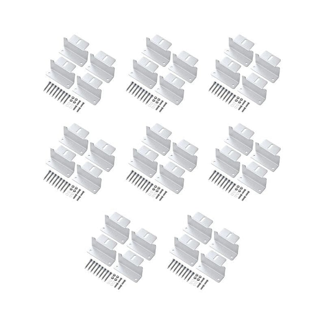 Z-Bracket Sets for Mounting Solar Panels (Choose # of Panels) | 4 x Brackets Per Solar Panel [One Per Corner] | High-Quality Anodized Aluminum - ShopSolar.com