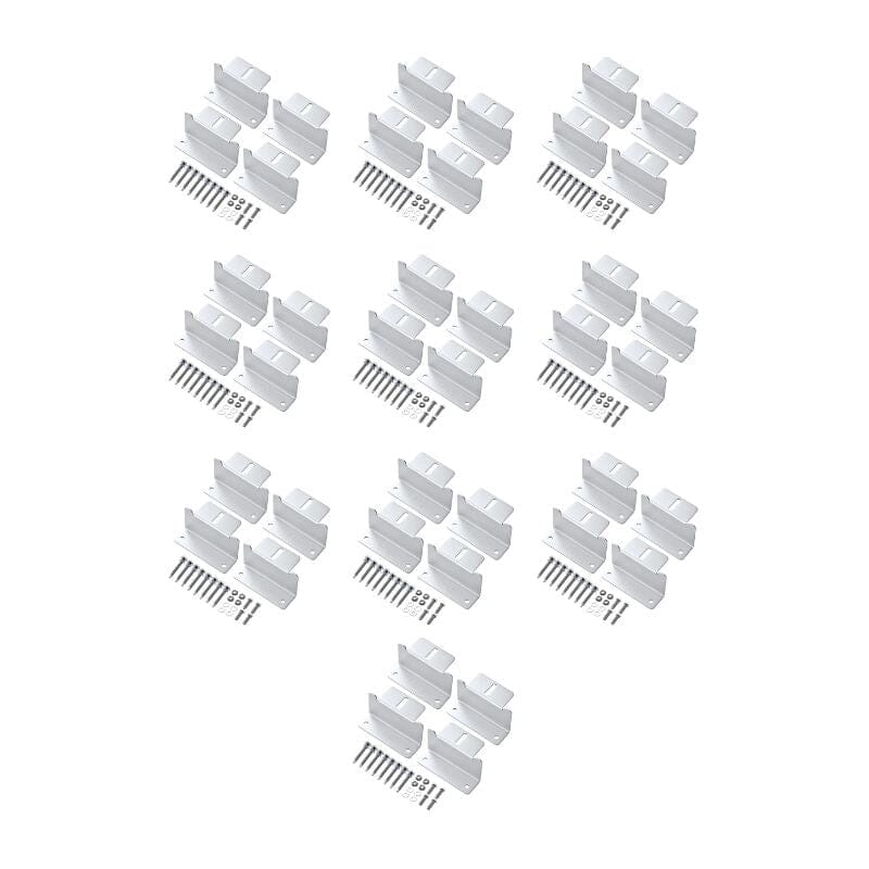 Z-Bracket Sets for Mounting Solar Panels (Choose # of Panels) | 4 x Brackets Per Solar Panel [One Per Corner] | High-Quality Anodized Aluminum - ShopSolar: Complete Solar Kits + Lifetime Customer Support