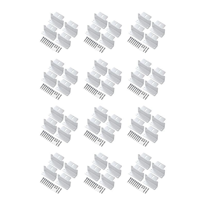 Z-Bracket Sets for Mounting Solar Panels (Choose # of Panels) | 4 x Brackets Per Solar Panel [One Per Corner] | High-Quality Anodized Aluminum - ShopSolar: Complete Solar Kits + Lifetime Customer Support