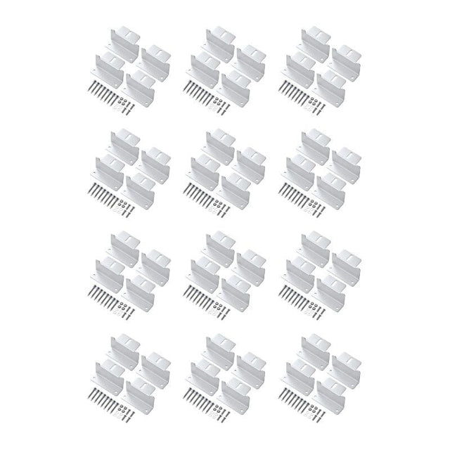 Z-Bracket Sets for Mounting Solar Panels (Choose # of Panels) | 4 x Brackets Per Solar Panel [One Per Corner] | High-Quality Anodized Aluminum - ShopSolar.com