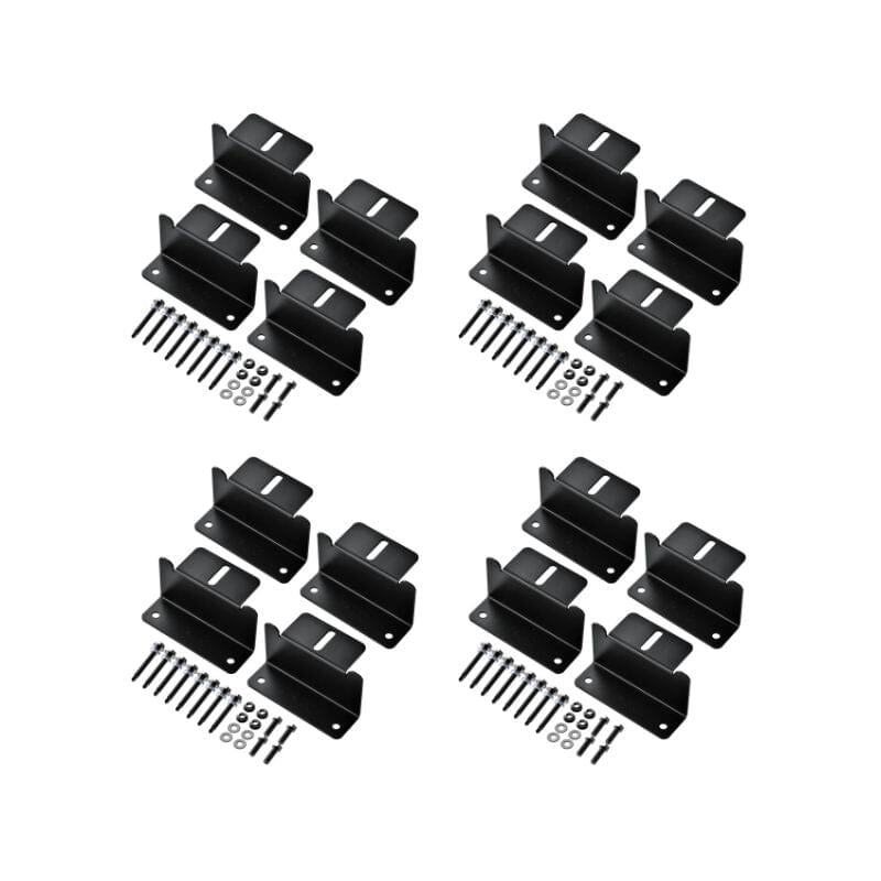 Z-Bracket Sets for Mounting Solar Panels (Choose # of Panels) | 4 x Brackets Per Solar Panel [One Per Corner] | High-Quality Anodized Aluminum - ShopSolar: Complete Solar Kits + Lifetime Customer Support