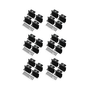 Z-Bracket Sets for Mounting Solar Panels (Choose # of Panels) | 4 x Brackets Per Solar Panel [One Per Corner] | High-Quality Anodized Aluminum - ShopSolar: Complete Solar Kits + Lifetime Customer Support