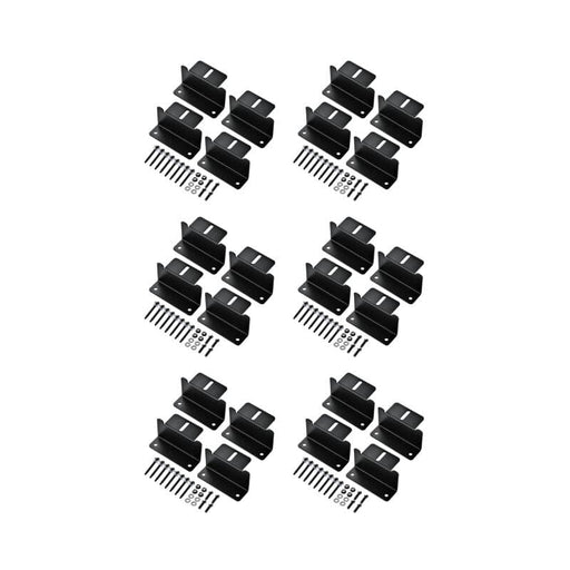 Z-Bracket Sets for Mounting Solar Panels (Choose # of Panels) | 4 x Brackets Per Solar Panel [One Per Corner] | High-Quality Anodized Aluminum - ShopSolar.com