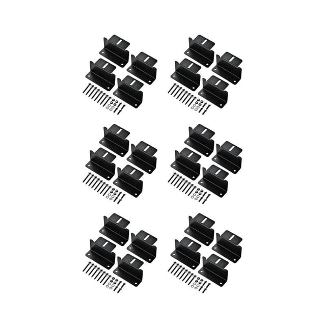 Z-Bracket Sets for Mounting Solar Panels (Choose # of Panels) | 4 x Brackets Per Solar Panel [One Per Corner] | High-Quality Anodized Aluminum - ShopSolar.com