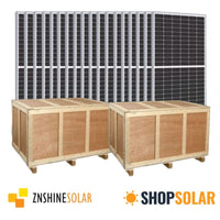 Znshine 550W 144 Half-Cell Mono PERC Tier 1 Bifacial Solar Panel (18/24/36pcs) - ShopSolar.com