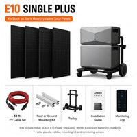 Anker SOLIX E10 - 7.6kW Output + 6kWh Battery | Whole Home, Off-Grid, Hybrid Solar Power System | Choose Complete Bundle