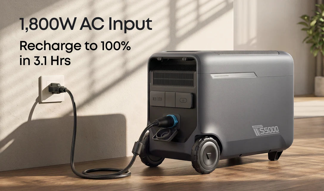 Anker SOLIX S5000 Portable Power Station 5024Wh 4500W