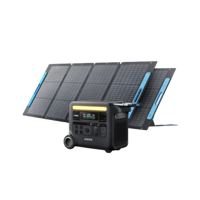 Anker Solix F2600 2,560Wh / 2,400W Portable Power Station + Choose Your Custom Bundle | Complete Solar Kit - ShopSolar.com