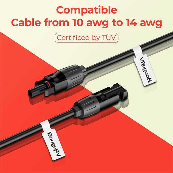 BougeRV Solar Y Branch Connector 1 to 3(M/FFF and F/MMM) - ShopSolar.com