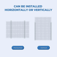 BougeRV 28 in Adjustable Solar Panel Tilt Mount Brackets with Foldable Tilt Legs - ShopSolar.com