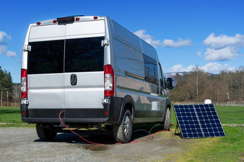 connect a solar panel to a motor