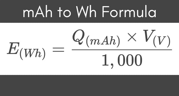 convert mah to watts