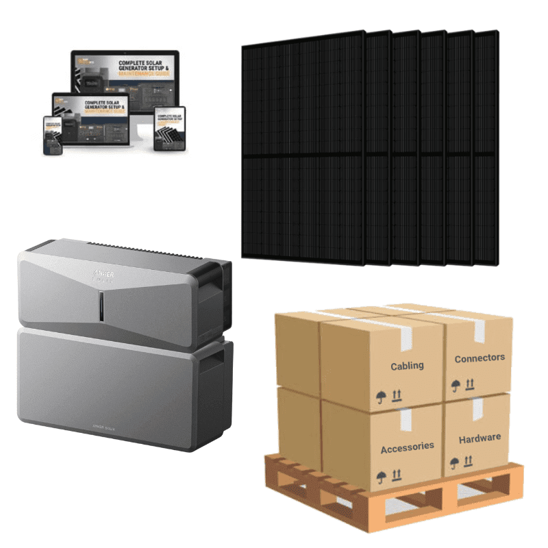 Anker SOLIX E10 Whole Home Backup System | 6-18kWh LiFePO4 Battery | 10-30 kW Turbo Output | Smart Grid & Storm-Guard - ShopSolar: Complete Solar Kits + Lifetime Customer Support