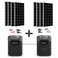 Double Quad Kit [2 Delta + 8 x 100W Rigid Panels]