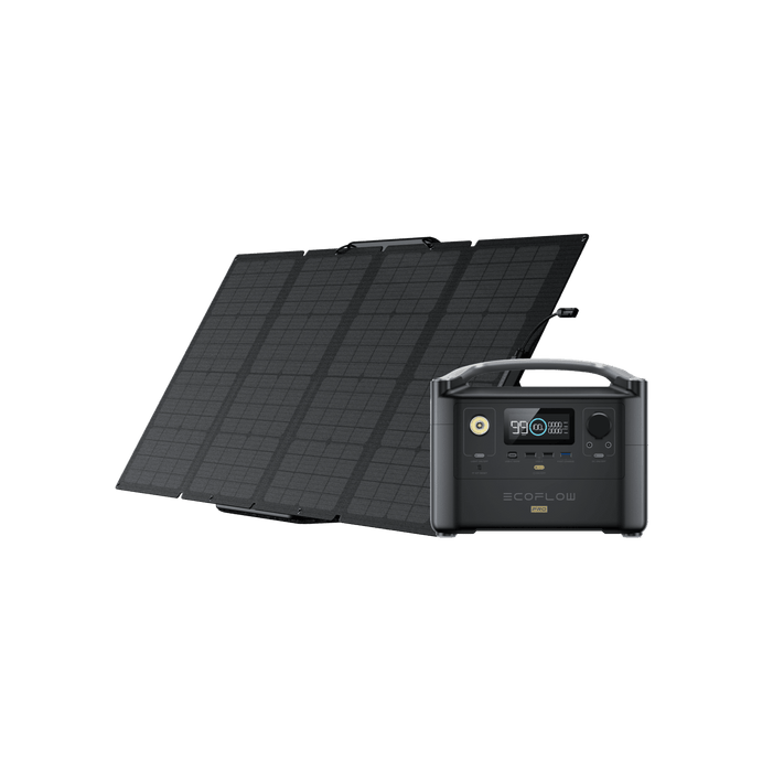EcoFlow RIVER 2 Pro + 160W Portable Solar Panel RIVER2PRO-160-1-US