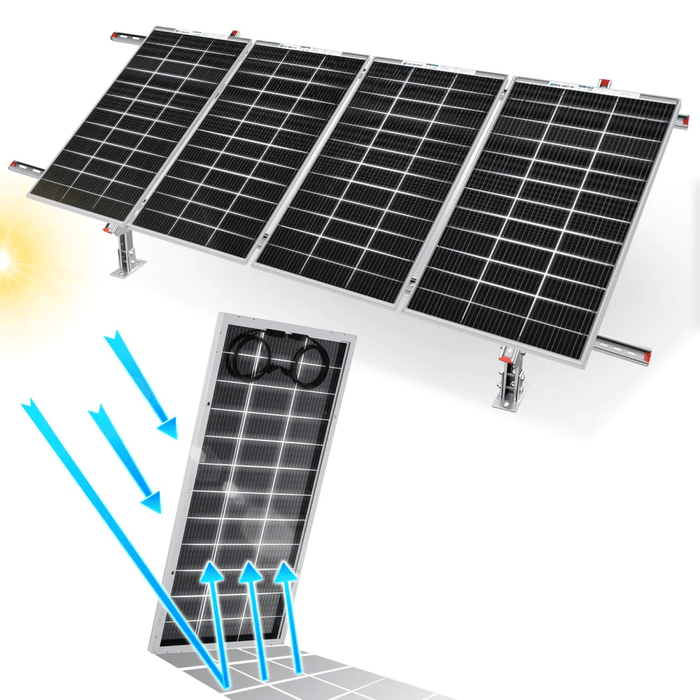Adjustable Multi-Piece Solar Panel Mounting Brackets | 1-4 Pieces of Solar Panels | Free Shipping - ShopSolar.com