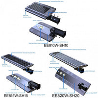 Solar Powered Integrated Daylight CREE LED Area Post Light, Aluminum Ai-smart Activated With Dusk To Dawn Continues Illumination - ShopSolar.com