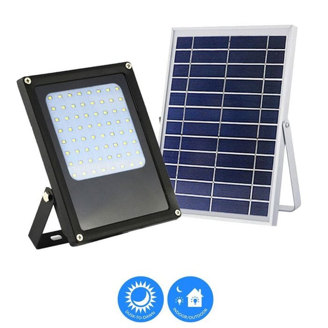 Solar Powered Integrated LED Light, Aluminum Landscape Flood Projection With Dusk To Dawn High Or Low Setup All Night Illumination - ShopSolar.com