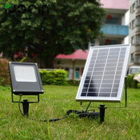 Solar Powered Integrated LED Light, Aluminum Landscape Flood Projection With Dusk To Dawn High Or Low Setup All Night Illumination - ShopSolar.com