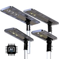 Solar Powered Integrated Daylight CREE LED Area Post Light, Aluminum Ai-smart Activated With Dusk To Dawn Continues Illumination - ShopSolar.com