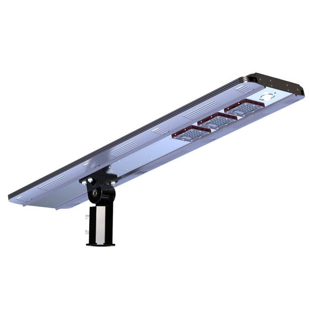 Solar Powered Integrated Daylight CREE LED Area Post Light, Aluminum Ai-smart Activated With Dusk To Dawn Continues Illumination - ShopSolar.com