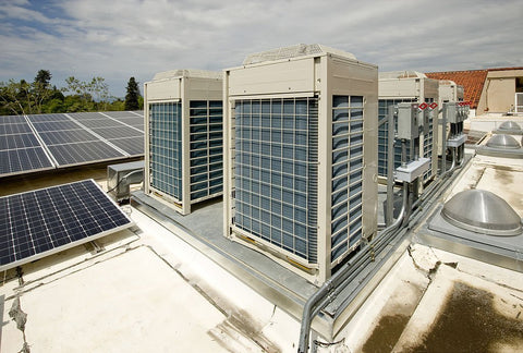 how many solar panels to run ac
