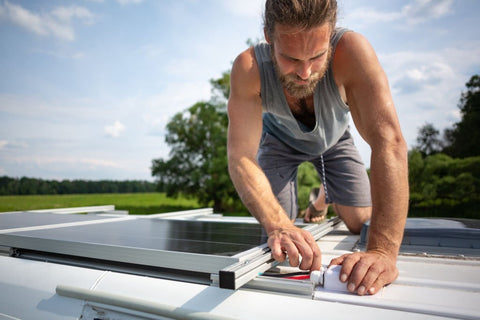 how to install solar panel on a van