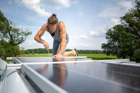 how to install solar panels on the van