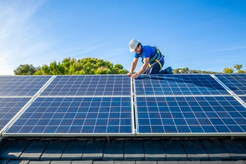 how to wire solar panels to the house