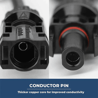 Solar Branch Connectors Y Connector in Pair MMF+FFM Parallel Connection (5 Pairs) - ShopSolar.com