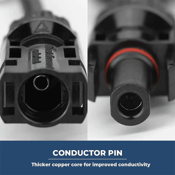 BougeRV Solar Branch Connectors Y Connector in Pair MMF+FFM Parallel Connection (2 Pairs) - ShopSolar.com